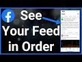 How To See Facebook Feed In Chronological Order