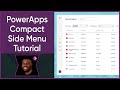 How to create a Modern Compact Side Menu in PowerApps