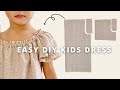 EASY Pattern to make kids dress! | diy dress 3-5 years old