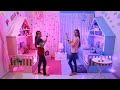 2 Sisters ❤️ BedRoom Makeover - On Her Choice[Pink & Blue] 👉(Most Beautiful) #Love #Fun