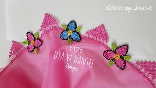 ANTENLİ ÇİÇEKLER TIĞ OYASI YAPIMI ANTENLİ ÇİÇEKLER TIĞ OYASI YAPIMI