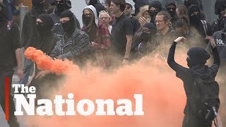 Far-right and anti-racism groups clash in Quebec City