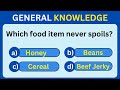 General knowledge Quiz Trivia 🧠| Can You Answer All 20 Questions Correctly?💪🏻✌🏻