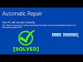 Your PC did Not Start Correctly Windows 10 | Solution to Fix All Startup Problems Windows 10