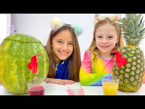 Nastya with Yummy Fruits and Vegetables and other stories for kids