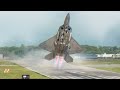 $200 Million US F-22 Raptor Takes Off Vertically With Full Afterburner