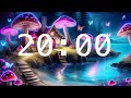 20 Minute Countdown Timer with Alarm | Calming Music | Enchanted Mushroom Cottage