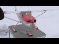 Радиоуправляемая модель Cessna 182, зимний сезон 2016