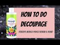 Easy Decoupage Project with Fevicryl Modge Podge