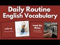 Daily Routine English Vocabulary for High School & Adult English Learners| Learn to Speak English!