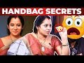 Actress Tamil Selvi திகில் Handbag Secrets Revealed by Vj Ashiq | What's Inside the Handbag?