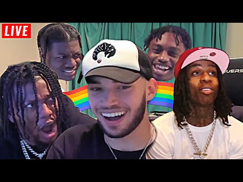 Adin Ross SUS MOMENTS 🏳️‍🌈😂 Ft POLO G LIL YACHTY ZIAS LIL TJAY
