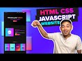 HTML CSS Javascript Website Tutorial - Responsive Beginner JS Project with Smooth Scroll