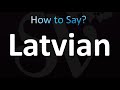 How to Pronounce Latvian (correctly!)