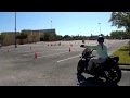 This is what being afraid to lean your motorcycle looks like!