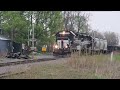 Finger Lakes Railway Freight Drop & Hook Auburn, NY 4/30/24 vid 1 of 2