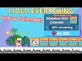 Selling My All Items and Worlds to buy TONS Winterfest Calendar 2023! (Giant Eye Head) | GrowTopia