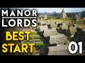 Manor Lords - BEST START! Let's Play Episode 1