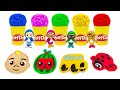 Create and Learn with Play Doh & CoComelon, Peppa Pig, Bluey, Paw Patrol | Toddler Learning Video