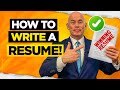 HOW TO WRITE A RESUME! (5 Golden Tips for Writing a POWERFUL Resume or CV!)