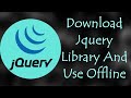 How To Download Jquery Library And Use Offline - [Short Code]