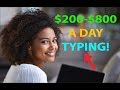 Make Money By Typing/Writing $200 To $800 Per Day! EASY HACK!