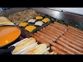 American chili cheese hot dog! - korean street food