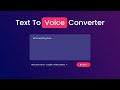 How To Make Text To Voice Converter Using JavaScript | Text To Speech Generator