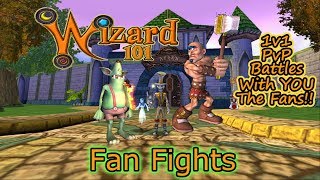 Wizard101 Fan Fights - 1v1 PvP Battles With the Fans