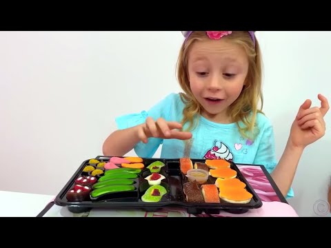 Nastya y Stacy intercambian dulces por juguetes nueva seriedivertida para niños