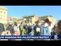 UW-Madison protesters and police clash.