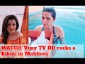 Vijay tv fame DD Dhivyadharshini chilling at Maldives | DD Bikini