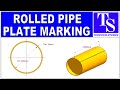 BLANK SIZE OF A ROLLED PIPE TUTORIAL fast and easy piping tips and tricks