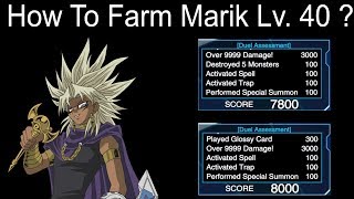 YuGiOh Duel Links Farm - How To Farm Yami Marik Level 40