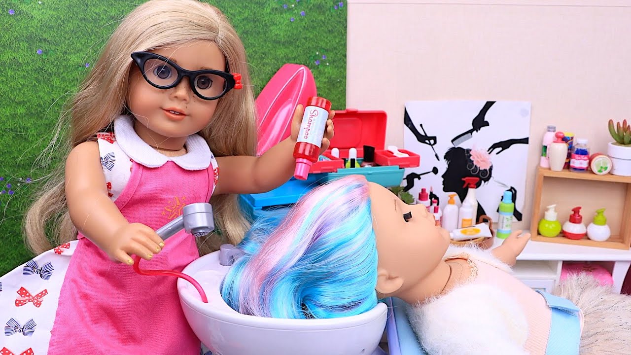 Baby Doll hairstyling & beauty routines! Play Toys