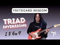 Triad Inversions 1 5 6m 4 - Fretboard Harmony on top 3 strings