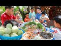 "Sweet Melon" | Cooking soup with Sweet Melon is so marvelous, Chef Sros cook Melon Soup for family