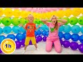 Balloons Cube and other funny challenges for kids with Chris and Mom | 1 Hour Video