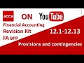 ACCA Financial Accounting FA F3 BPP  Revision Kit  Provisions and contingencies  12.1-12.13