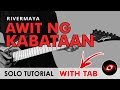 Awit ng Kabataan - Rivermaya GUITAR SOLO Tutorial (WITH TAB)