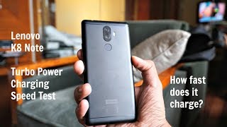 Lenovo K8 Note Fast Charging (Turbo Power Charging) Speed Test