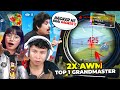 Sooneeta & Gyan Bhai Shocked 😱 2x Awm Gameplay in Top 1 Grandmaster Pro Lobby - Tonde Gamer