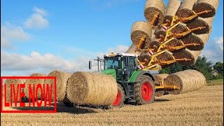 World Amazing Modern Agriculture Equipment and Mega Machines: Hay Bale Handling Tractor, Loade #SON