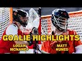 Maryland vs Virginia GOALIE HIGHLIGHTS | Logan McNaney & Matt Nunes (4K)