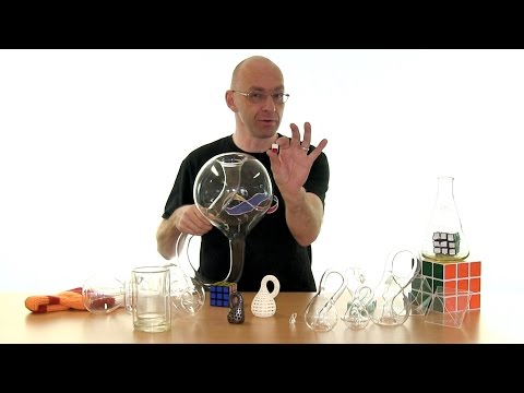 A mirror paradox Klein bottles and Rubik s cubes