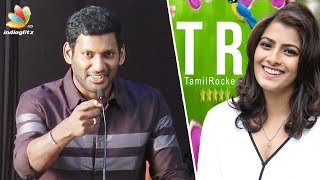 I know WHO & WHERE are Tamil Rockers : Vishal Speech | Piracy, Varalakshmi,Thupparivaalan Press Meet