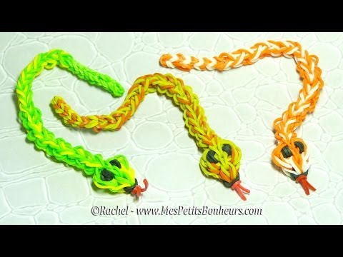 Плетение из резиночек змейку Плетение из резиночек змейку