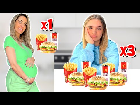 I ATE 3X MY PREGNANT MUM S DIET FOR A DAY 
