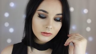 Turquoise Smokey Halo Eye | Full Face Tutorial