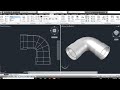 Autocad 3D - Cara buat sambungan pipa 90°